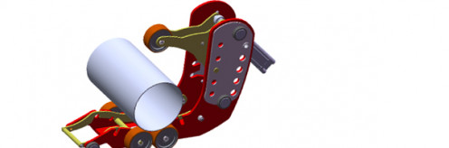 Clamping lunette, 30 - 300mm, stroke 130mm