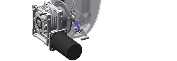 SET of motorized elevation of central beam - numerical T axis