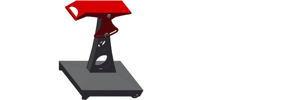 CART TABLE TILT A1 pojízdný stojan, výška 880mm, náklop +/- 15°